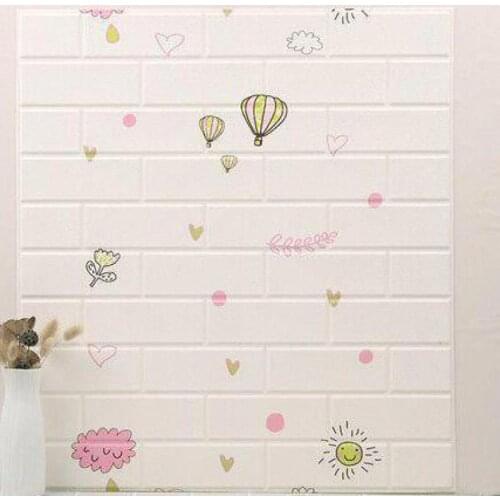 10 pieces DIY Brick Home Decoration stickers on the wall Living Room Bedroom Decor Foam Self Adhensive kids Art home 3D Wallpap