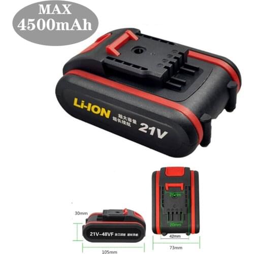 Electric Screwdriver Lithium Battery 21V Hand Drill Power Battery Pack Large Capacity 18650 Lithium Battery Pack