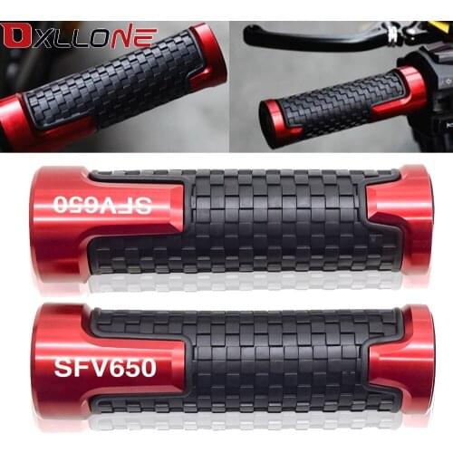 Aluminum Rubber 7/8"22mm Motorcycle Bike Handlebar Grips Motorbike Accessories Handle Bar For SUZUKI SFV 650 GLADIUS 2009-2015