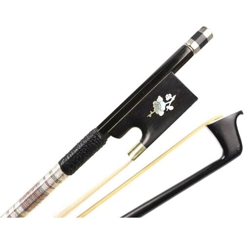 Yinfente Advanced 4/4 Violin Bow Carbon Fiber Bow Stick Ebony Frog Natural Horsetail