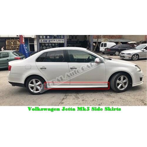 For Vw Volkswagen Jetta Mk5 Side Skirt 2005-2010 Sill Trim Car Styling Auto Accessory Universal Spoiler Mud Flaps Lip Splitter