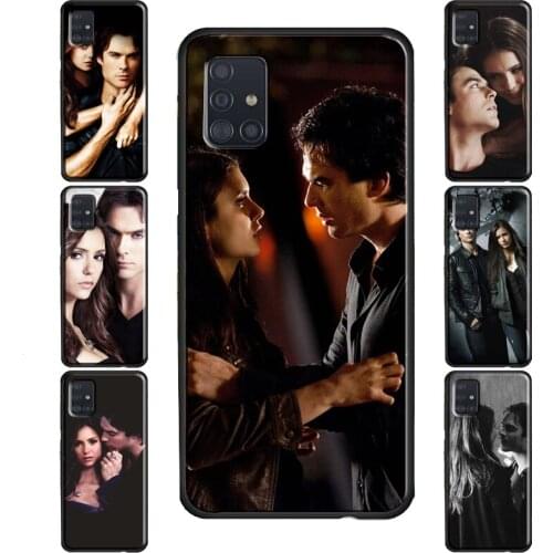 Damon Elena The Vampire Diaries Case For Samsung Galaxy S21 Ultra Note 20 S8 S9 S10 Plus S20 FE S10e Note 9 Note 10 Plus