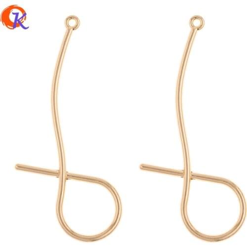 Cordial Design 100Pcs 23*51MM Jewelry Accessories/Hand Made/DIY Parts/Earrings Making/Tie Knot Shape/Jewelry Findings Components
