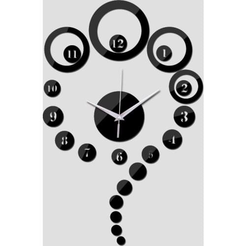 Classic New Arrival Double-sided Adhesive Tape Fashion DIY Butterfly Fairy Wall Stickers Mirror Wall Clock Home Decor