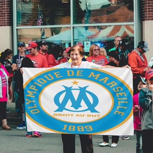 Olympique De Marseille 1467 Flag Banner Home Outdoor Gift Party Bosnia Holland Cartridge Juul