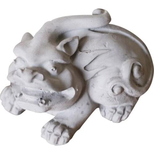 Chinese Molecular Cuisine Animal Lion Chocolate Gypsum Cement Candle Brickearth Silicone Mold