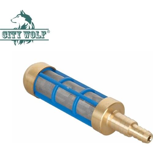 City wolf high pressure washer brass water filter stianless steel mesh inlet water pump filter