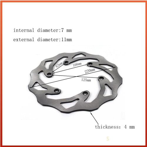 Motorcycle New 260MM Front 220MM Rear Brake Disc Rotor For KTM SX XC EXC XCW 125 150 200 250 300 350 400 450 500 501 1999-2020
