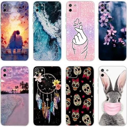 Soft Silicone Phone Case For Oppo Realme C11 Cases Transparent TPU Back Cover For Oppo Realme C11 Coque Realme C 11 C11 RMX2185