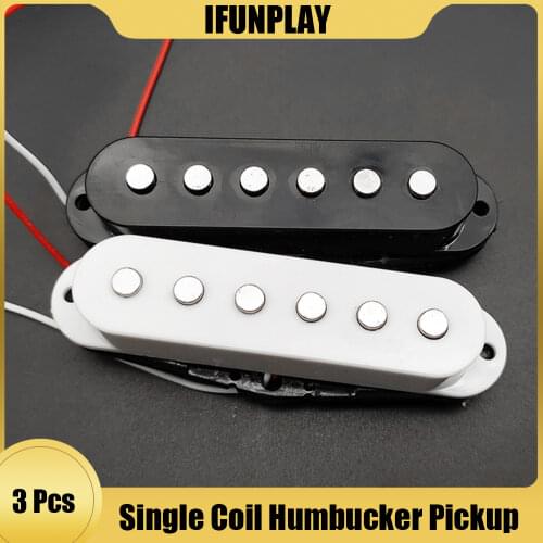 3Pcs Colorful Single Coil Guitar Pickups Neck Middle Bridge for ST Electric Guitar Pickguard Pickup