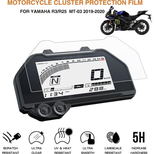 For Yamaha YZF R3 R25 2019 Instrument Film Instrument Mirror Anti-scratch Protection Film HD Film