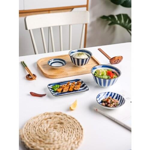 Tableware One Person Food Bowl And Dish Set Household Rice Combination Single Dinner Plate Sets Porcelain