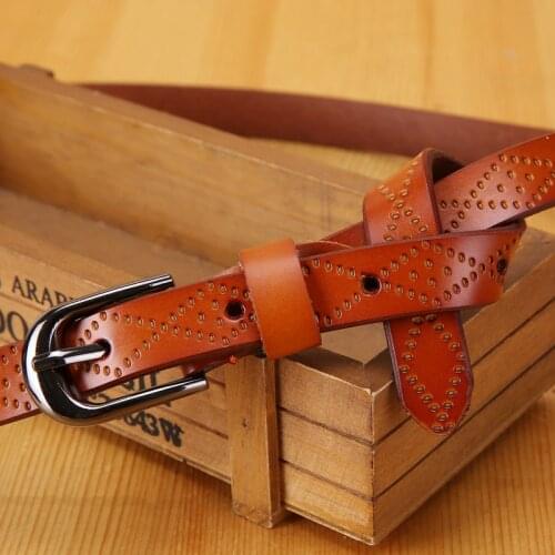 Cowskin Belt Women Genuine Leather Fashion Belt Womens Cowhide Casual Pants Belt