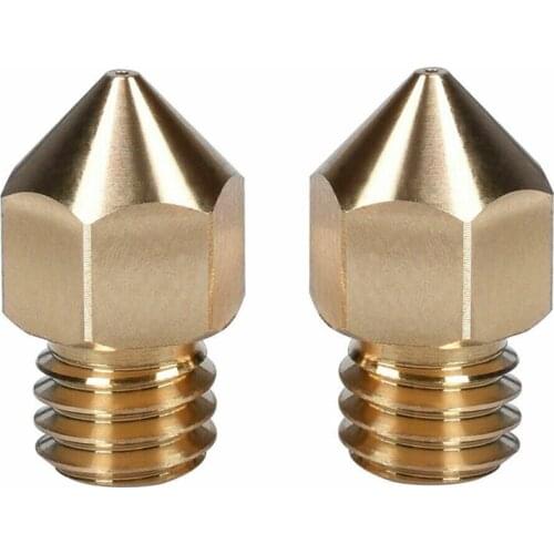 0.4MM Swiss MK8 Brass Nozzle M6 Thread 1.75MM Filament for 3D Printers Hotend J-Head Cr10 Heat Block Ender3 Hotend