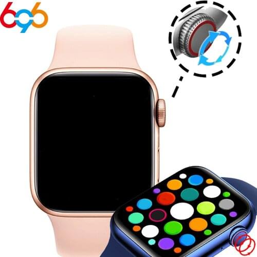 T55 + Smart Watch Series 6 1.75 Inch Full Touch Men Women ECG Waterproof Heart Rate Fitness Tracker 44MM SmartWatch PK W26 T500