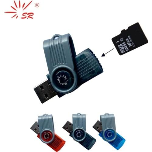 SR Whirl USB Card Reader 2.0 Adapter Flash Drive for Tablets Laptops Support Micro SD TF 64GB Memory Card