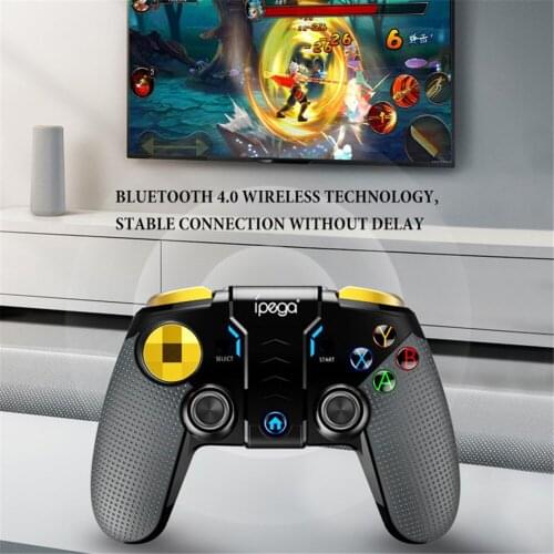 Smart Bluetooth Game Controller Gamepad Wireless Joystick Console Game With Telescopic Holder For Smart phone