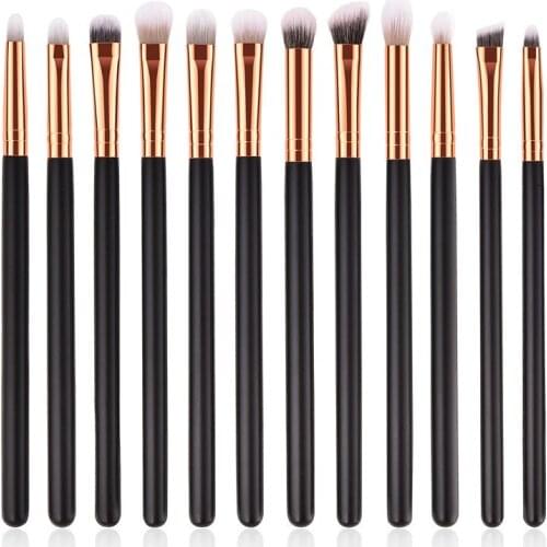 12Pcs Makeup Brushes Set Eye Shadow Blending Eyeliner Eyelash Eyebrow Make up Brushes Professional Eyeshadow Brush