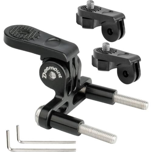 Bicycle Headlight Mount Adaptor for Stem Mount Cycling Front Light T6 L2 LED Lamp Holder Bracket Camera Type Connector