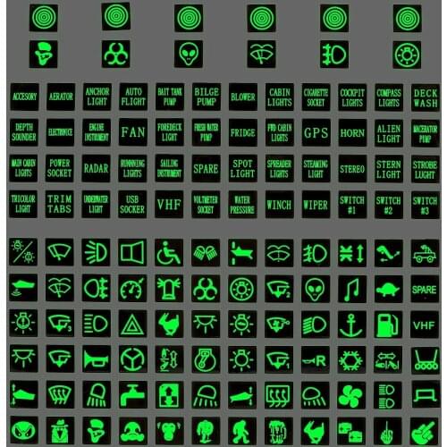 Car Sticker Rocker Switch Label Panel Decal for LAND ROVER Range Rover Sport LR3 Discovery