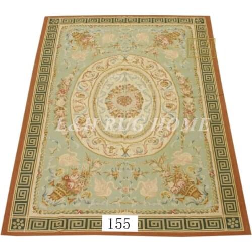 Free shipping 8'x10' Aubusson rugs woolen carpets red design, French Aubusson Carpet, handwoven carpet