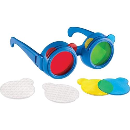 Kid Glasses Toy Science Experiment Three Primary Color Optical Learning Game