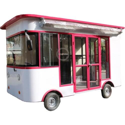 Electric Fashion Clothes Selling Truck Fast Food Vending Van Mobile Street Cart Trolley for Sale