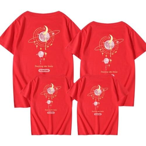 2021 New Happy Earth T Shirts Summer Good Cotton Short Sleeves Men 4xl Women Family Clothing Matching Outfits