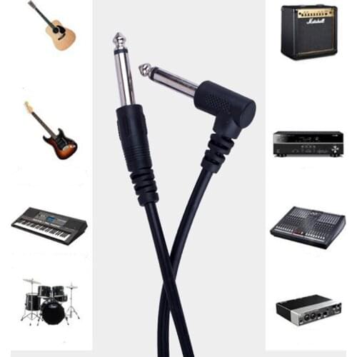 3M Guitar AMP Cable Electric Instrument Cable Bass AMP Cord for Guitar Mandolin Pro Audio 1/4 inch Right Angle to Straight