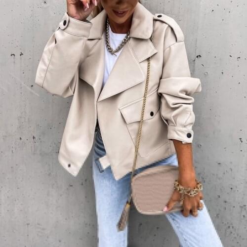 ISHOWTIENDA Women's Leather Jackets