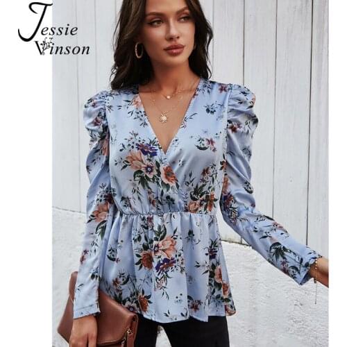 Синие блузки JESSIE VINSON China At AliExpress