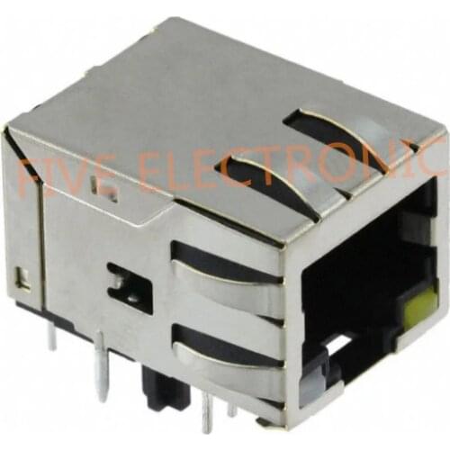 JP026821U 1 Port RJ45 Magjack Connector Through Hole 10/100 Base-TX JP026821UNL
