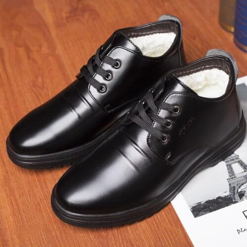 Men Boots Leather Casual Shoes Autumn Vintage Style Non-slip Ankle Boots Men Sock Shoes Work Walk Boots Men Botas Hombrebn7