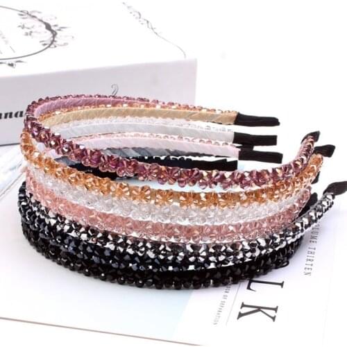 High Quality Hair Hoop Luxury Rhinestone Hair Hoop Beautiful Women Jewelry Crystal Headbands Ornaments Girl Hair Accessories