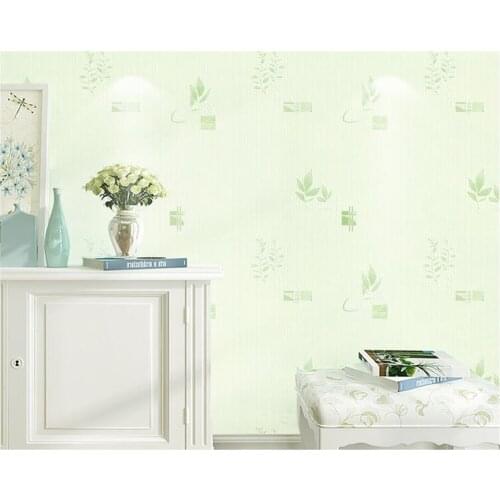 Beibehang Pastoral small floral wallpaper papel de parede Pink yellow bedroom warm modern leaves wallpaper romantic wedding room