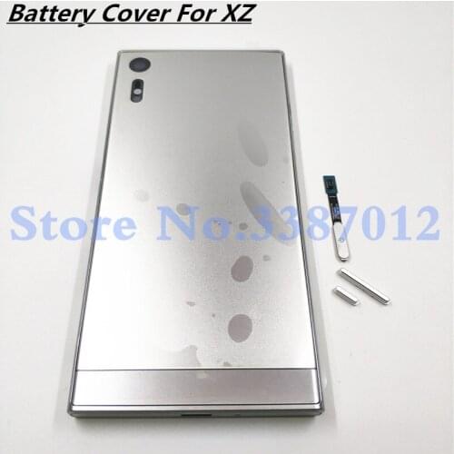 Original Housing Case For Sony Xperia XZ F8332 F8331 Back Battery Cover Door Rear Chassis Frame With Logo