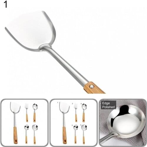 Excellent Soup Scoop Wok Spatula Kitchen Tools Cooking Shovel Practical Heat Resistant