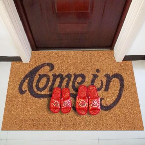 Welcome letter 3D Printed Doormats Rectangle Non-Slip Carpet Bedroom Kitchen Entrance Print Floor Mats/Rugs Rubber sole Doormats