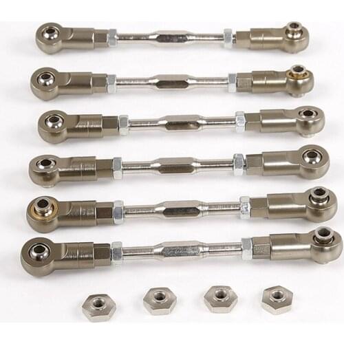 Rc Buggy Truck Frame Chassis CNC Metal Linkage Tie Rod Set For 1/5 Scale LOSI 5IVE-T 5T ROVAN LT Nitro Gasoline Model Toys Car