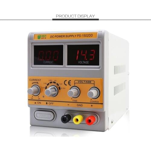 BEST-1502DD Mobile Phone Repair DC Adjustable Power Supply Voltage Regulated Digital display high precision Power Supply15V/220V