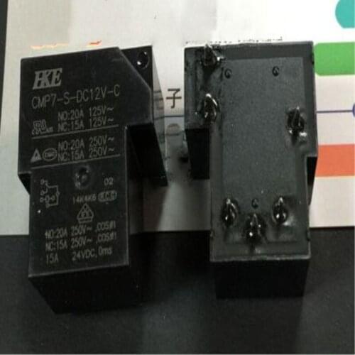 CMP7-S-DC12V-C 12VDC 20A 250VAC T90 HKE DIP6 HUIGANG RELAY 1From C,New and original