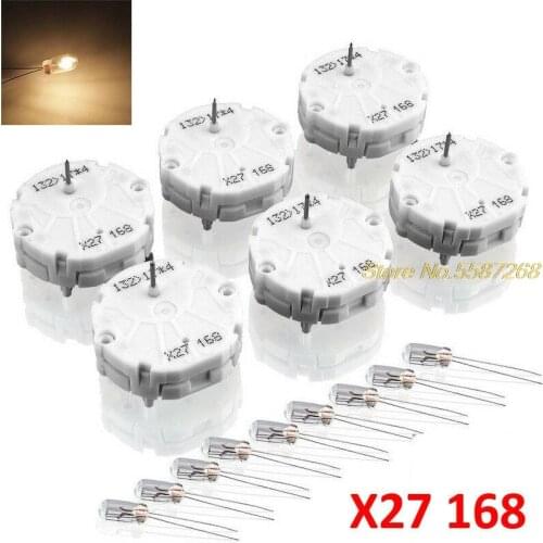 X27 168 Stepper Motor (6PCS) + 10pcs bulbs For Speedometer Gauge Repair Kit Cluster X27.168 For GM Car Trucks