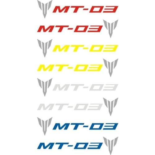 K-sharp Motorcycle Universal Emblem Reflective Stickers Decals For YAMAHA MT-03 2*pieces