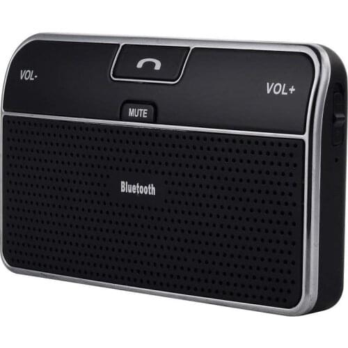 Universal Bluetooth V4.0+EDR HandsFree Car Kit Wireless MultiPoint Connection Speakerphone with CVC DSP Microphone
