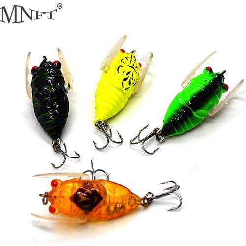 MNFT 1Pcs Cicada Floating Perch Insects Baits Fishing Lures Treble Barb Hooks Artificial Bait Fishing Tackle 6g 4.5cm