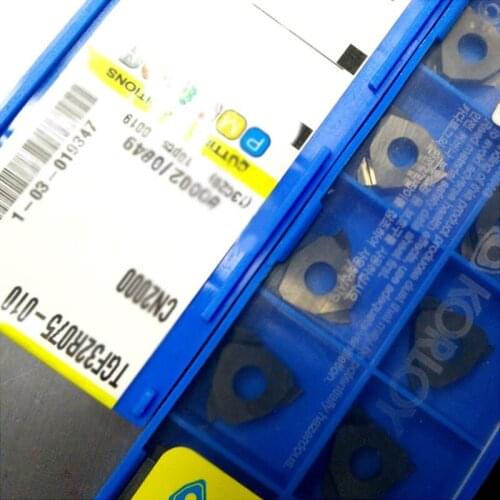 10PCS carbide inserts TGF32R075-010 CN2000 free shipping