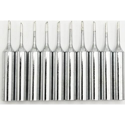 10Pcs/lot 900M-T-1C Copper Replacement Bevel Style Soldering Iron Solder Welding Tips Lead-free For Hakko Atten Quick