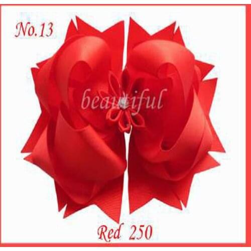 100 pcs Free Shipping Hand BLESSING Good Girl Boutique 8 Inch Romantic party Hair Bows Clip 98 No. Customize Hair Accessories