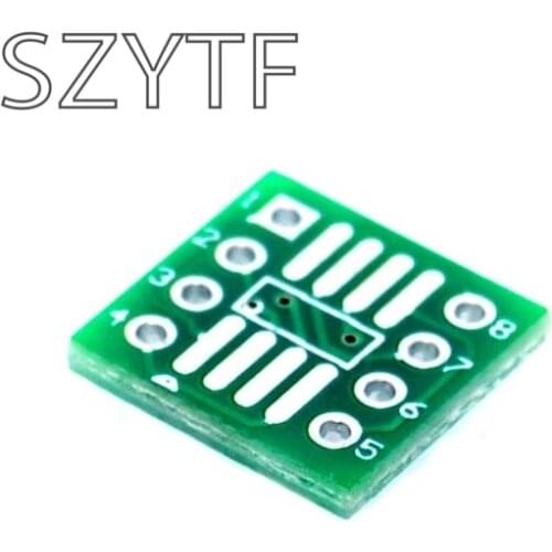 50pcs/bag Adapter plate SOP8 SSOP8 TSSOP8 SMD to DIP 0.65 / 1.27mm pitch