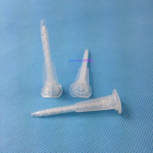 500pcs/lot Epoxy Resin Static Mixer MA3.0-17S Bayonet Mixing Nozzles for Duo Pack Epoxies